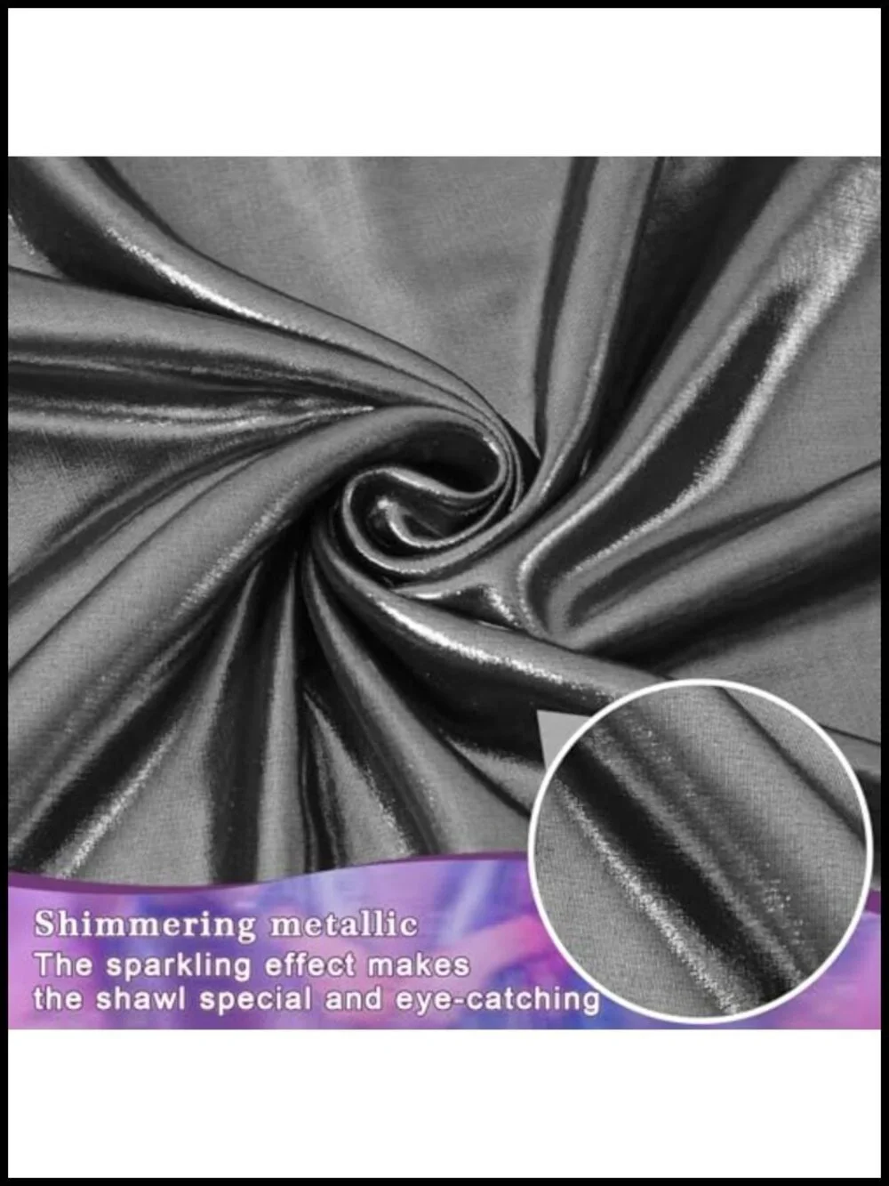 Sparkly Sequin Pashmina Shawl Wrap for Women Formal Evening Party Cover Up